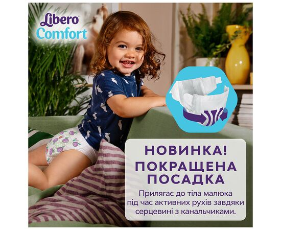 Подгузник Libero Comfort Размер 4 (7-11 кг) 80 шт (7322541756820), изображение 4 Подгузник Libero Comfort Размер 4 (7-11 кг) 80 шт (7322541756820), изображение 4