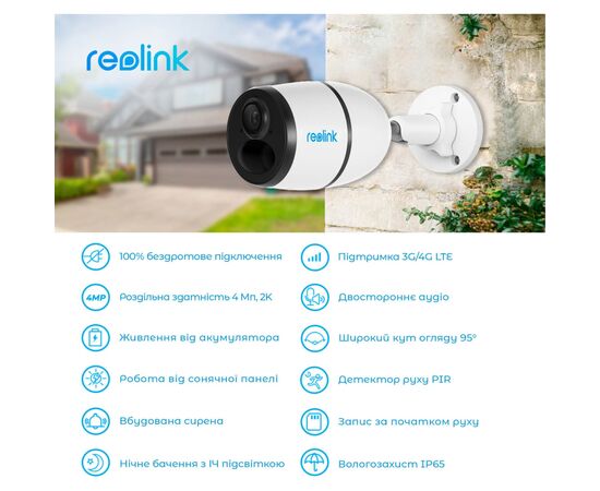 Камера видеонаблюдения Reolink Go Plus, изображение 4 Камера видеонаблюдения Reolink Go Plus, изображение 4