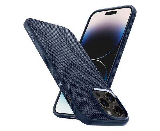 Чехол для моб. телефона Spigen Apple Iphone 14 Pro Max Liquid Air, Navy Blue (ACS04814), изображение 7 Чехол для моб. телефона Spigen Apple Iphone 14 Pro Max Liquid Air, Navy Blue (ACS04814), изображение 7