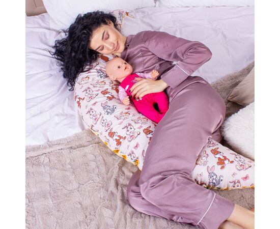 Подушка MirSon для беременных и кормления №8323 Print Line 17-0530 Bambi Бязь 30х170х20 см (2200006200482), изображение 4 Подушка MirSon для беременных и кормления №8323 Print Line 17-0530 Bambi Бязь 30х170х20 см (2200006200482), изображение 4