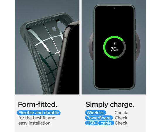 Чехол для моб. телефона Spigen Samsung Galaxy S23 Liquid Air, Abyss Green (ACS05713), изображение 3 Чехол для моб. телефона Spigen Samsung Galaxy S23 Liquid Air, Abyss Green (ACS05713), изображение 3