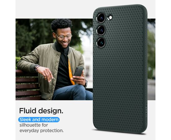 Чехол для моб. телефона Spigen Samsung Galaxy S23 Liquid Air, Abyss Green (ACS05713), изображение 4 Чехол для моб. телефона Spigen Samsung Galaxy S23 Liquid Air, Abyss Green (ACS05713), изображение 4