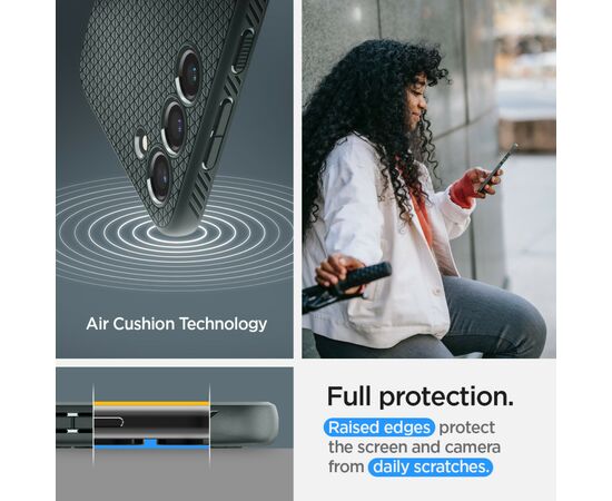 Чехол для моб. телефона Spigen Samsung Galaxy S23 Liquid Air, Abyss Green (ACS05713), изображение 5 Чехол для моб. телефона Spigen Samsung Galaxy S23 Liquid Air, Abyss Green (ACS05713), изображение 5