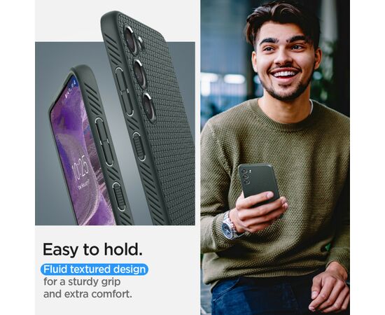 Чехол для моб. телефона Spigen Samsung Galaxy S23 Liquid Air, Abyss Green (ACS05713), изображение 6 Чехол для моб. телефона Spigen Samsung Galaxy S23 Liquid Air, Abyss Green (ACS05713), изображение 6