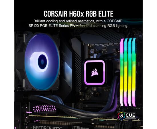 Система водного охлаждения Corsair H60x ELITE (CW-9060064-WW), изображение 10 Система водного охлаждения Corsair H60x ELITE (CW-9060064-WW), изображение 10