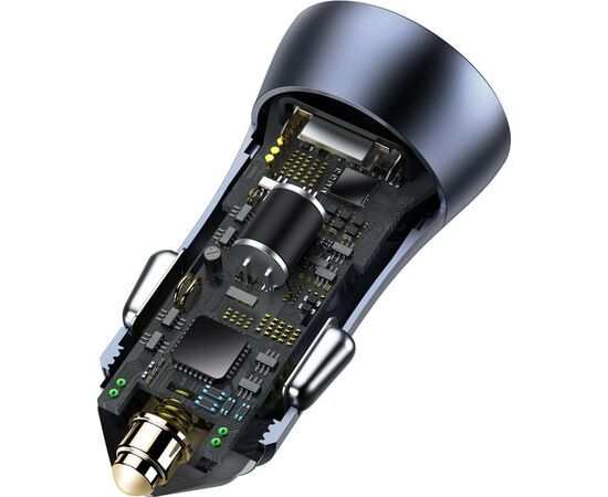 Зарядное устройство Baseus Golden Contactor Pro USB-A/Type-C Blue (CCJD-0G), изображение 7 Зарядное устройство Baseus Golden Contactor Pro USB-A/Type-C Blue (CCJD-0G), изображение 7