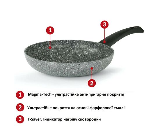 Сковорода Flonal Pietra Viva 24 см (PV8PS2470), изображение 7 Сковорода Flonal Pietra Viva 24 см (PV8PS2470), изображение 7