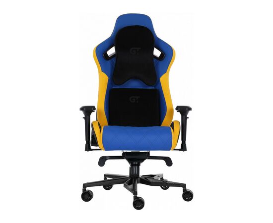 Кресло игровое GT Racer X-0724 Blue/Yellow, изображение 2 Кресло игровое GT Racer X-0724 Blue/Yellow, изображение 2