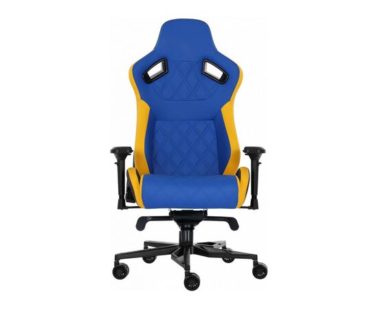 Кресло игровое GT Racer X-0724 Blue/Yellow, изображение 3 Кресло игровое GT Racer X-0724 Blue/Yellow, изображение 3