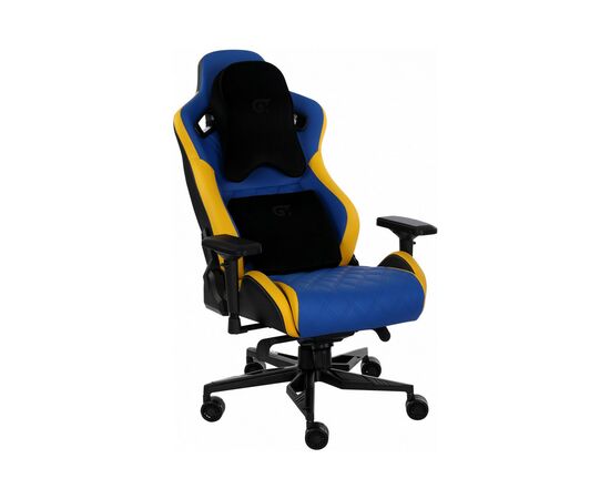 Кресло игровое GT Racer X-0724 Blue/Yellow, изображение 5 Кресло игровое GT Racer X-0724 Blue/Yellow, изображение 5