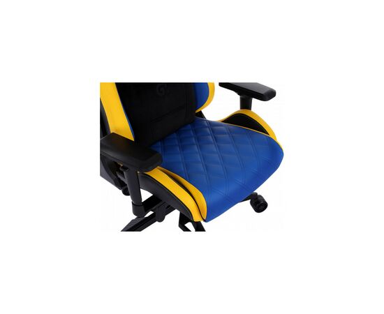 Кресло игровое GT Racer X-0724 Blue/Yellow, изображение 8 Кресло игровое GT Racer X-0724 Blue/Yellow, изображение 8