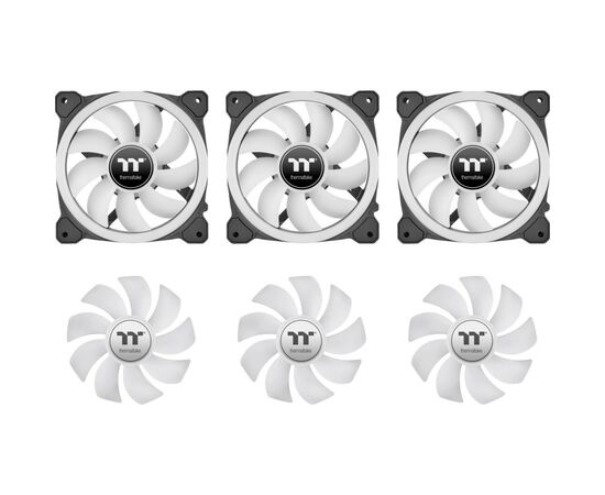 Кулер до корпусу ThermalTake SWAFAN 12 RGB Radiator Fan TT Premium Edition 3 Pack/Fan/12025 (CL-F137-PL12SW-A), зображення 10