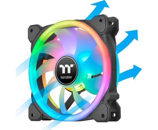Кулер до корпусу ThermalTake SWAFAN 12 RGB Radiator Fan TT Premium Edition 3 Pack/Fan/12025 (CL-F137-PL12SW-A), зображення 5