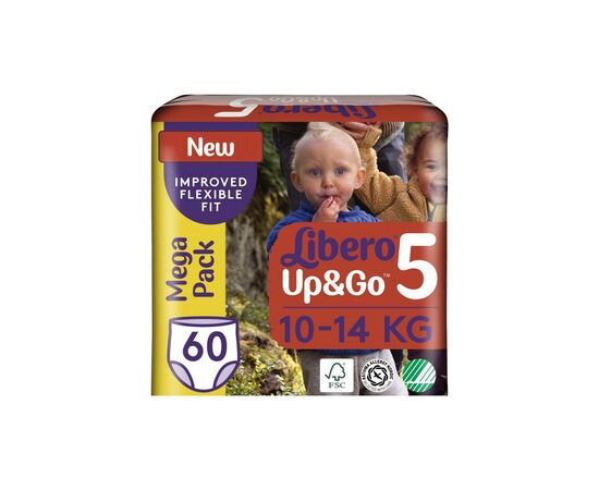 Подгузник Libero UpGo 5 10-14 кг 60 шт HERO (7322541089287)