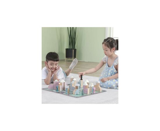 Игровой набор Viga Toys PolarB Город, 56 элементов (44040), изображение 10 Игровой набор Viga Toys PolarB Город, 56 элементов (44040), изображение 10