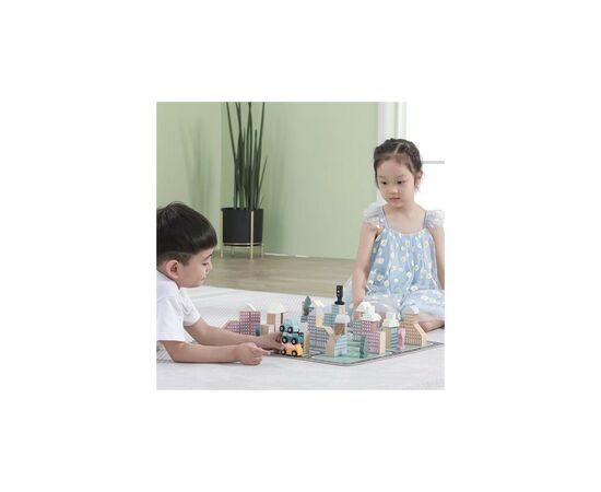 Игровой набор Viga Toys PolarB Город, 56 элементов (44040), изображение 11 Игровой набор Viga Toys PolarB Город, 56 элементов (44040), изображение 11