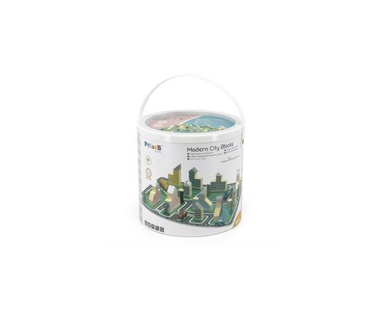 Игровой набор Viga Toys PolarB Город, 56 элементов (44040), изображение 8 Игровой набор Viga Toys PolarB Город, 56 элементов (44040), изображение 8