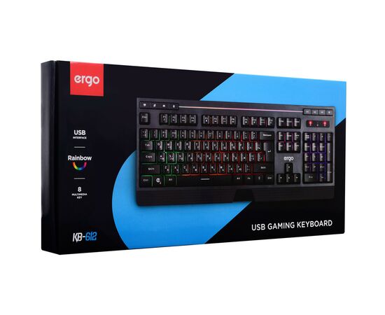 Клавіатура Ergo KB-612 USB Black (KB-612), зображення 11 Клавіатура Ergo KB-612 USB Black (KB-612), зображення 11