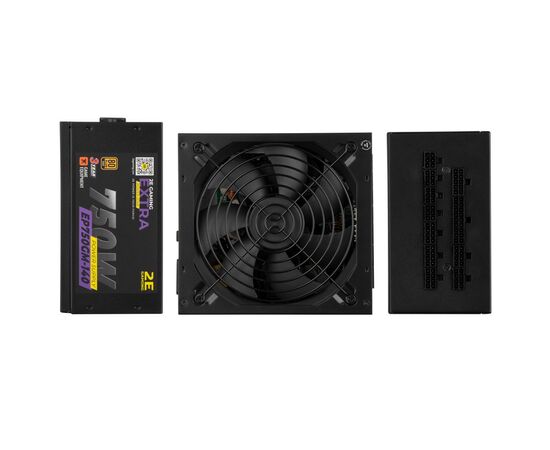 Блок питания 2E GAMING EXTRA POWER (750W), >90, 80+ Gold, 140mm, 1xMB 24pin(20+4), 1xCPU 8pin(4+4), 4xMolex, 6x (2E-EP750GM-140), изображение 2 Блок питания 2E GAMING EXTRA POWER (750W), >90, 80+ Gold, 140mm, 1xMB 24pin(20+4), 1xCPU 8pin(4+4), 4xMolex, 6x (2E-EP750GM-140), изображение 2