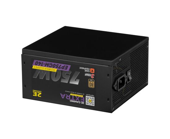 Блок питания 2E GAMING EXTRA POWER (750W), >90, 80+ Gold, 140mm, 1xMB 24pin(20+4), 1xCPU 8pin(4+4), 4xMolex, 6x (2E-EP750GM-140), изображение 6 Блок питания 2E GAMING EXTRA POWER (750W), >90, 80+ Gold, 140mm, 1xMB 24pin(20+4), 1xCPU 8pin(4+4), 4xMolex, 6x (2E-EP750GM-140), изображение 6