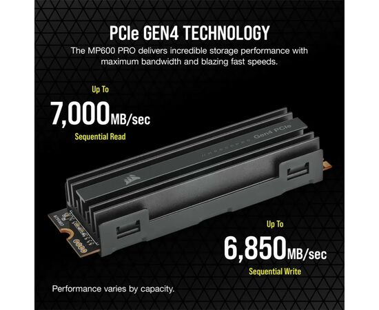 Накопитель SSD M.2 2280 1TB MP600PRO Corsair (CSSD-F1000GBMP600PRO), изображение 8 Накопитель SSD M.2 2280 1TB MP600PRO Corsair (CSSD-F1000GBMP600PRO), изображение 8