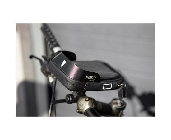 Велосумка на руль Neo Tools з тримачем для смартфона до 6" Black (91-001), изображение 2 Велосумка на руль Neo Tools з тримачем для смартфона до 6" Black (91-001), изображение 2