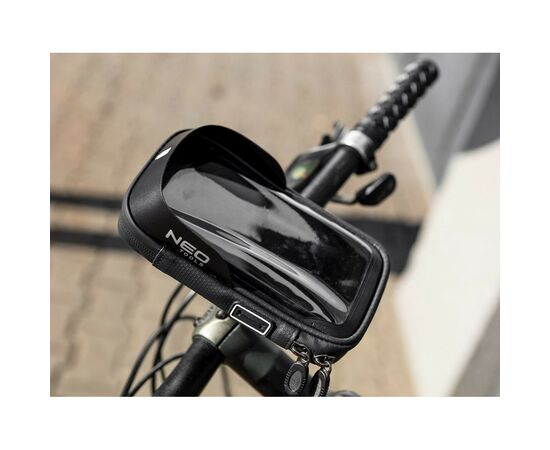 Велосумка на руль Neo Tools з тримачем для смартфона до 6" Black (91-001), изображение 3 Велосумка на руль Neo Tools з тримачем для смартфона до 6" Black (91-001), изображение 3