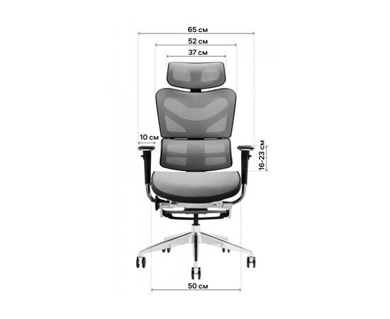 Офисное кресло GT Racer X-702L Bright Gray (X-702L Bright Gray (W-20)), изображение 9 Офисное кресло GT Racer X-702L Bright Gray (X-702L Bright Gray (W-20)), изображение 9