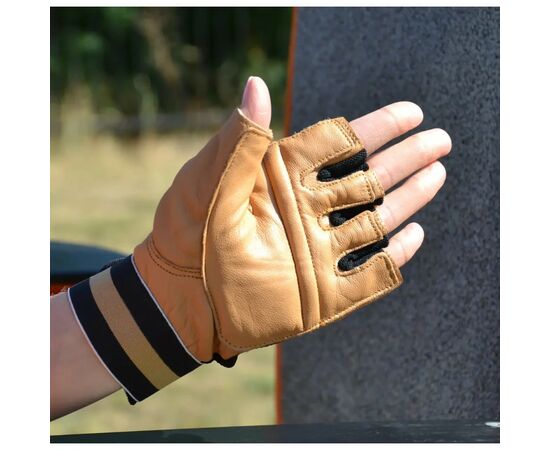 Перчатки для фитнеса MadMax MFG-248 Clasic Brown S (MFG-248-Brown_S), изображение 3 Перчатки для фитнеса MadMax MFG-248 Clasic Brown S (MFG-248-Brown_S), изображение 3