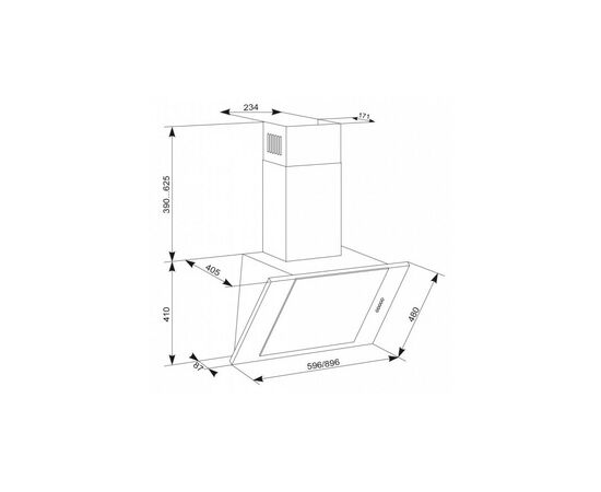 Вытяжка кухонная Eleyus Titan A 1200 LED SMD 90 IS+BL, изображение 12 Вытяжка кухонная Eleyus Titan A 1200 LED SMD 90 IS+BL, изображение 12