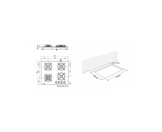 Варочная поверхность Eleyus ASTRA 60 BL CWF, изображение 12