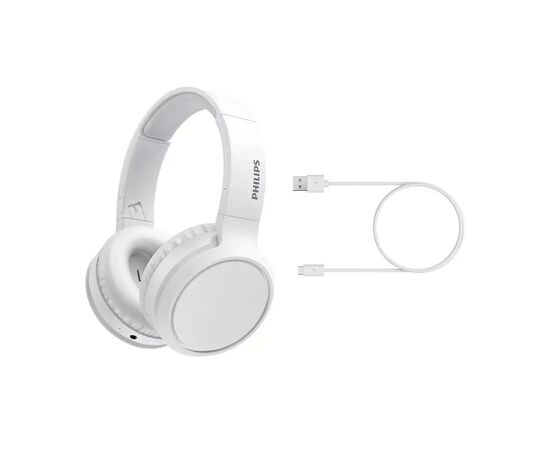 Наушники Philips TAH5205 Over-ear ANC Wireless Mic White (TAH5205WT/00), изображение 7 Наушники Philips TAH5205 Over-ear ANC Wireless Mic White (TAH5205WT/00), изображение 7