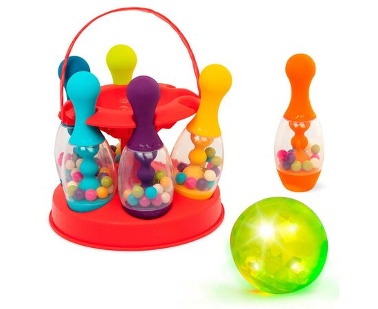 Ігровий набір Battat Сяючий боулінг (червоний) (BX1955), зображення 3 Ігровий набір Battat Сяючий боулінг (червоний) (BX1955), зображення 3