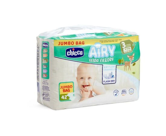 Підгузок Chicco Airy 3 M 4-9 кг 42 шт (11235.00)