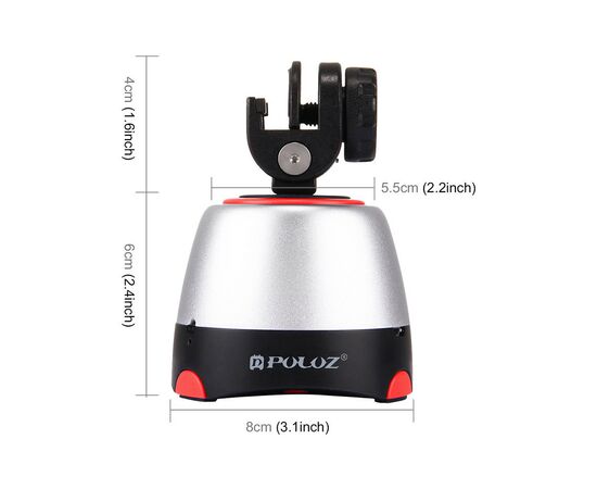 Голова штативная Puluz PU360R red (PU360R), изображение 2 Голова штативная Puluz PU360R red (PU360R), изображение 2