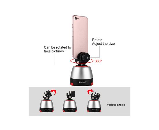 Голова штативная Puluz PU360R red (PU360R), изображение 4 Голова штативная Puluz PU360R red (PU360R), изображение 4