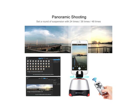 Голова штативная Puluz PU360R red (PU360R), изображение 8 Голова штативная Puluz PU360R red (PU360R), изображение 8
