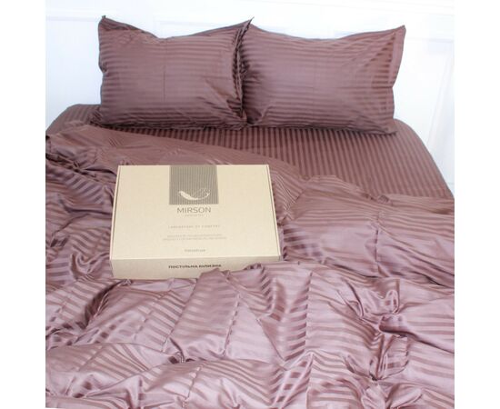 Постільна білизна MirSon Satin 30-0006DarkBrown 160х220 Сімейний (2200005249499), зображення 3 Постільна білизна MirSon Satin 30-0006DarkBrown 160х220 Сімейний (2200005249499), зображення 3