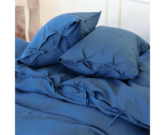 Постільна білизна MirSon сімейний Льон Bluebottle 2х160х220 (2200005371541), зображення 4