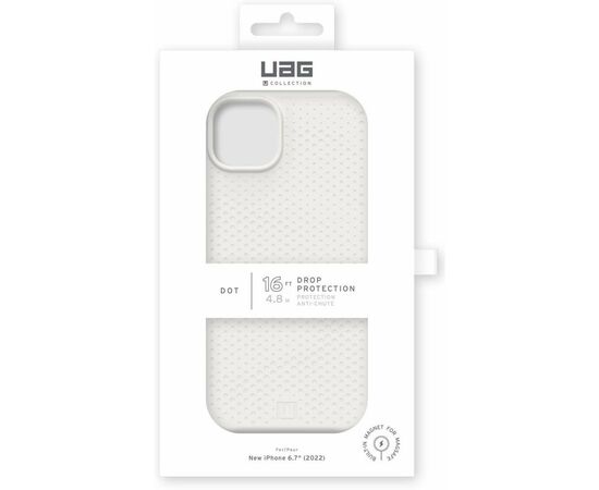 Чехол для моб. телефона Uag [U] Apple iPhone 14 Plus Dot Magsafe, Marshmallow (114081313535), изображение 12