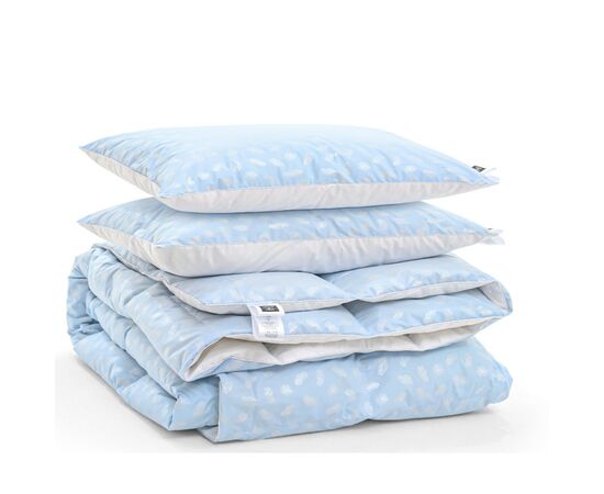 Ковдра MirSon Набір пуховий №2107 Bio-Blue Зима 90% пух ковдра 220х240 + подушки 50х70 2 шт м'які (2200003023145), зображення 4 Ковдра MirSon Набір пуховий №2107 Bio-Blue Зима 90% пух ковдра 220х240 + подушки 50х70 2 шт м'які (2200003023145), зображення 4