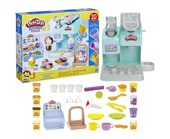 Набор для творчества Hasbro Play-Doh Разноцветное кафе (F5836), изображение 4 Набор для творчества Hasbro Play-Doh Разноцветное кафе (F5836), изображение 4