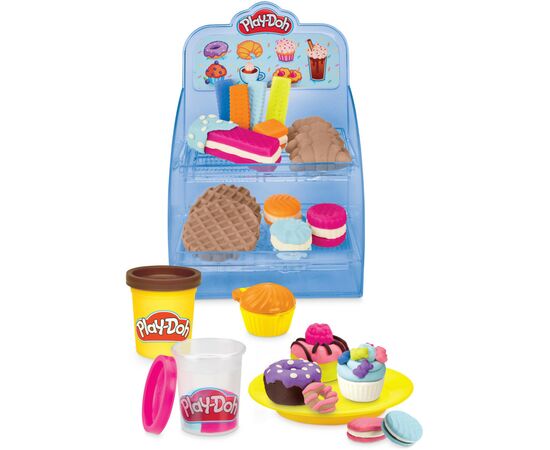 Набор для творчества Hasbro Play-Doh Разноцветное кафе (F5836), изображение 7 Набор для творчества Hasbro Play-Doh Разноцветное кафе (F5836), изображение 7
