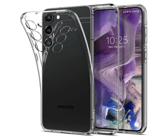 Чехол для моб. телефона Spigen Samsung Galaxy S23 Liquid Crystal, Crystal Clear (ACS05708), изображение 2 Чехол для моб. телефона Spigen Samsung Galaxy S23 Liquid Crystal, Crystal Clear (ACS05708), изображение 2