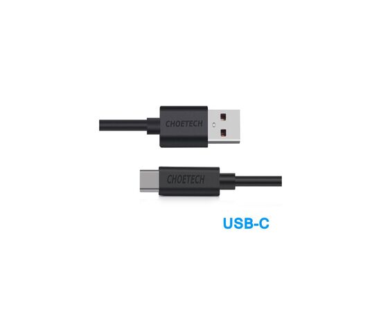 Дата кабель USB 2.0 AM to Type-C 1.0m Choetech (AC0002), изображение 3 Дата кабель USB 2.0 AM to Type-C 1.0m Choetech (AC0002), изображение 3