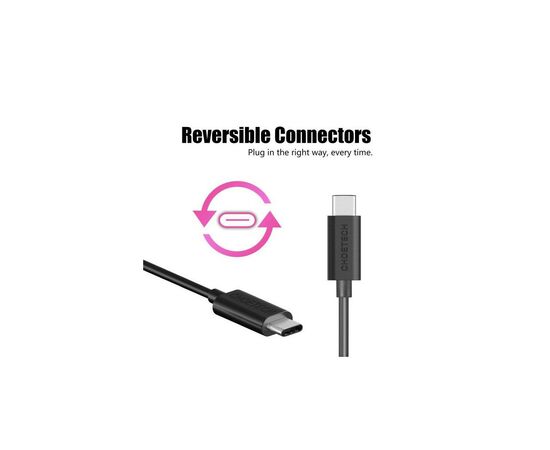 Дата кабель USB 2.0 AM to Type-C 1.0m Choetech (AC0002), изображение 7 Дата кабель USB 2.0 AM to Type-C 1.0m Choetech (AC0002), изображение 7