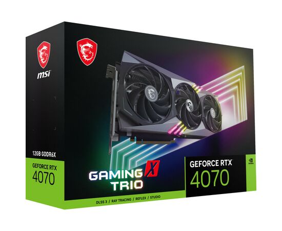 Видеокарта MSI GeForce RTX4070 12Gb GAMING X TRIO (RTX 4070 GAMING X TRIO 12G), изображение 11 Видеокарта MSI GeForce RTX4070 12Gb GAMING X TRIO (RTX 4070 GAMING X TRIO 12G), изображение 11