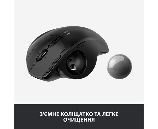 Мышка Logitech MX Ergo Bluetooth Graphite (910-005179), изображение 10 Мышка Logitech MX Ergo Bluetooth Graphite (910-005179), изображение 10