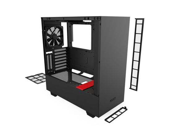 Корпус NZXT H510i Black/Red (CA-H510i-BR), изображение 10 Корпус NZXT H510i Black/Red (CA-H510i-BR), изображение 10