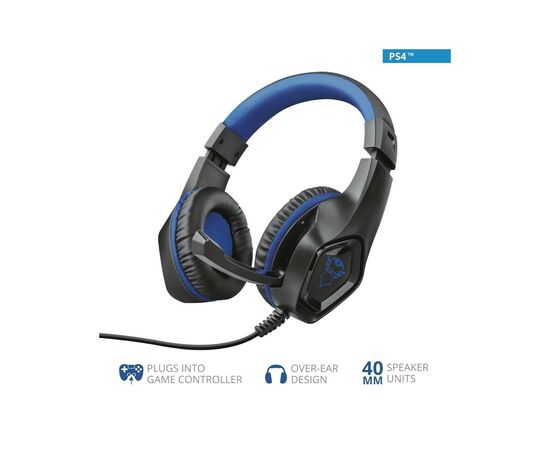 Навушники Trust GXT 404B Rana Gaming Headset for PS4 3.5mm BLUE (23309), зображення 11
